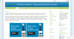 Desktop Screenshot of cellphonecomplaints.wordpress.com