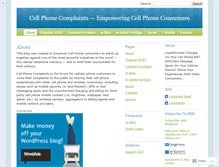 Tablet Screenshot of cellphonecomplaints.wordpress.com