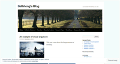 Desktop Screenshot of bethhong.wordpress.com
