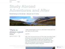 Tablet Screenshot of bloggingafterabroad.wordpress.com