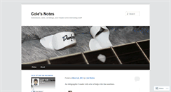 Desktop Screenshot of colenotes.wordpress.com
