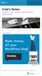 Mobile Screenshot of colenotes.wordpress.com