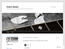 Tablet Screenshot of colenotes.wordpress.com
