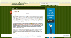 Desktop Screenshot of maamendhooschool.wordpress.com