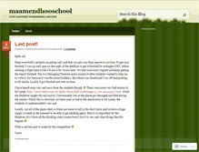 Tablet Screenshot of maamendhooschool.wordpress.com