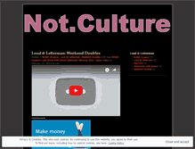 Tablet Screenshot of notculture.wordpress.com
