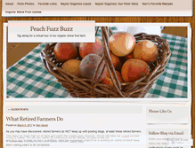 Tablet Screenshot of peachfuzzbuzz.wordpress.com