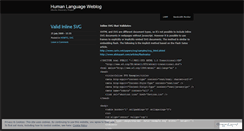 Desktop Screenshot of humanlanguage.wordpress.com