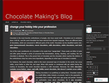 Tablet Screenshot of chocolateindia.wordpress.com