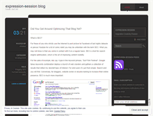Tablet Screenshot of expressionsessionblog.wordpress.com
