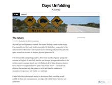 Tablet Screenshot of daysunfolding.wordpress.com
