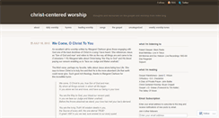 Desktop Screenshot of christcenteredworship.wordpress.com