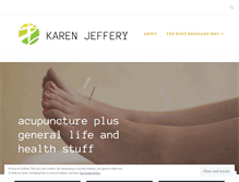 Tablet Screenshot of karenjeffery.wordpress.com