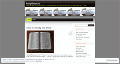 Desktop Screenshot of keeptheword.wordpress.com