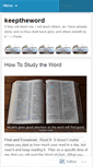 Mobile Screenshot of keeptheword.wordpress.com