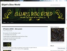 Tablet Screenshot of elijahsdinoworld.wordpress.com