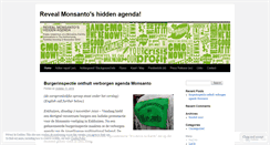 Desktop Screenshot of monsantoshiddenagenda.wordpress.com