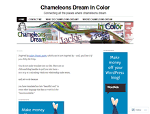 Tablet Screenshot of chameleonsdream.wordpress.com
