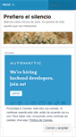 Mobile Screenshot of prefieroelsilencio.wordpress.com