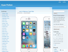 Tablet Screenshot of cyanfiction.wordpress.com