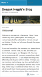 Mobile Screenshot of deepakhegde.wordpress.com