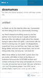 Mobile Screenshot of dosmamas.wordpress.com
