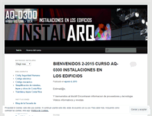Tablet Screenshot of instalarq.wordpress.com