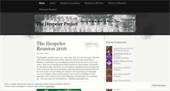 Desktop Screenshot of hespelerproject.wordpress.com