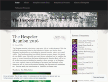 Tablet Screenshot of hespelerproject.wordpress.com