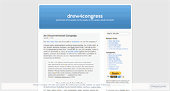 Desktop Screenshot of drew4congress.wordpress.com