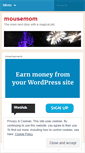 Mobile Screenshot of mousemom.wordpress.com