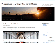 Tablet Screenshot of lifeofaschizophrenic.wordpress.com