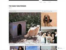 Tablet Screenshot of dailymiltonian.wordpress.com
