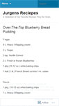 Mobile Screenshot of jurgensrecipes.wordpress.com