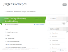 Tablet Screenshot of jurgensrecipes.wordpress.com