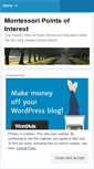 Mobile Screenshot of montessoripointsofinterest.wordpress.com