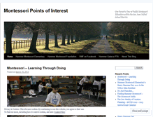 Tablet Screenshot of montessoripointsofinterest.wordpress.com