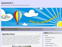 Tablet Screenshot of agrupamento4.wordpress.com