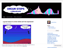 Tablet Screenshot of dreamsteps.wordpress.com