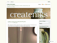 Tablet Screenshot of createniks.wordpress.com