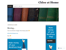 Tablet Screenshot of chloeathome.wordpress.com