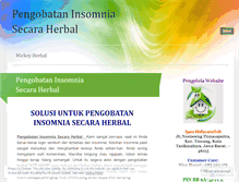 Tablet Screenshot of pengobataninsomniasecaraherbal.wordpress.com