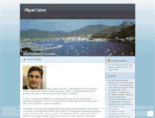 Tablet Screenshot of miguelcabrer.wordpress.com