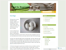 Tablet Screenshot of foodforbeginners.wordpress.com