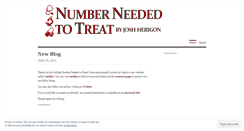 Desktop Screenshot of numberneededtotreat.wordpress.com