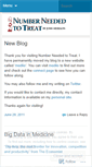 Mobile Screenshot of numberneededtotreat.wordpress.com