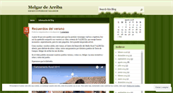 Desktop Screenshot of melgardearriba.wordpress.com