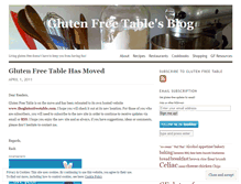 Tablet Screenshot of glutenfreetable.wordpress.com