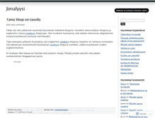 Tablet Screenshot of jonalyysi.wordpress.com