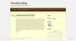 Desktop Screenshot of fkucbio.wordpress.com